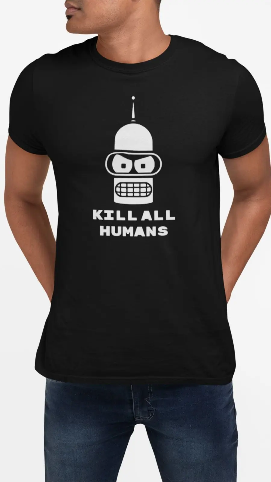 Remera 'Kill All Humans' | Icono Futurama Tech
