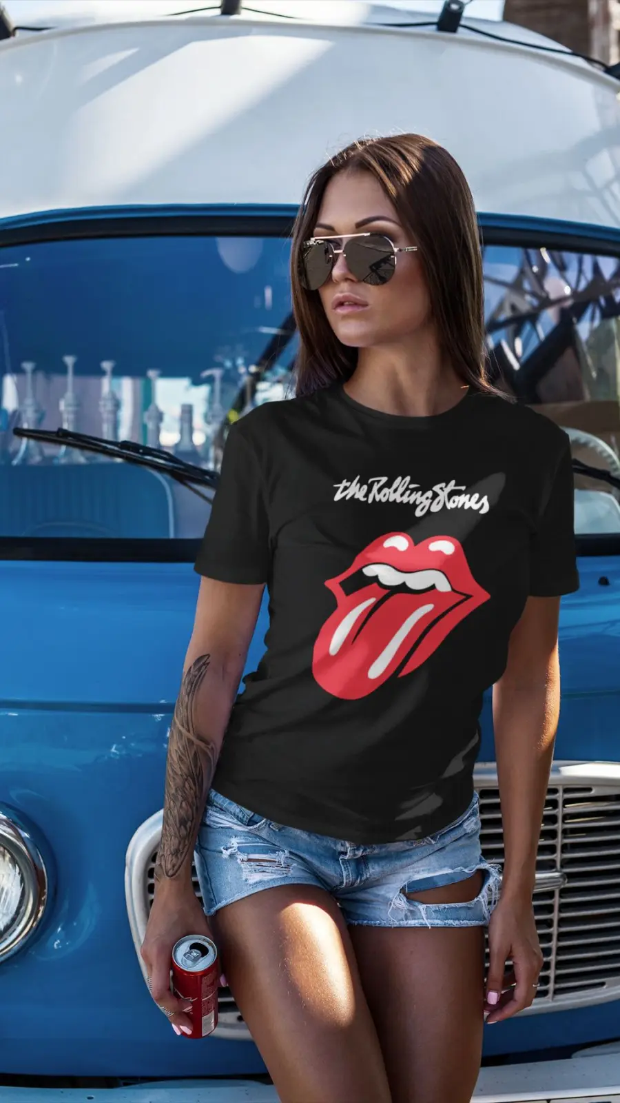 Remera Rolling Stones Clásica: Estilo Rock Urbano