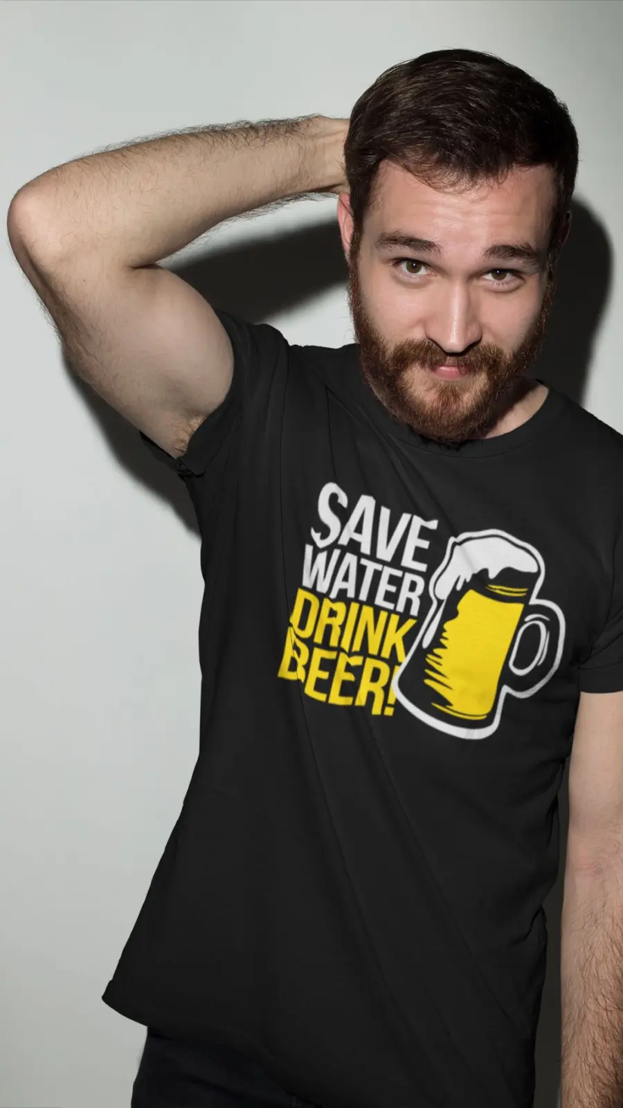 Remera Save Water Drink Beer! Estilo Único