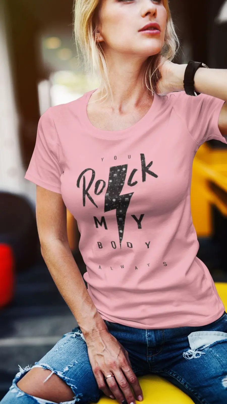 Remera Rock My Body Rosa | Estilo Urbano Looks