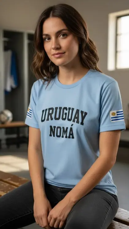 Remera Celeste Uruguay Nomá - Estilo con Identidad